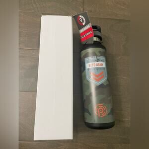 Pruvit Ketones Basecamp outdoor gear Camo Vacuum sealed 20 oz bottle - Keto Army